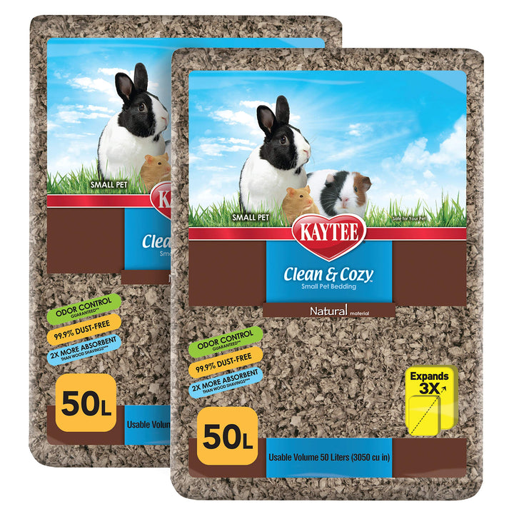 Kaytee Clean &amp; Cozy Natural Bettwäsche für Haustiere, Meerschweinchen, Kaninchen, Hamster, Rennmäuse