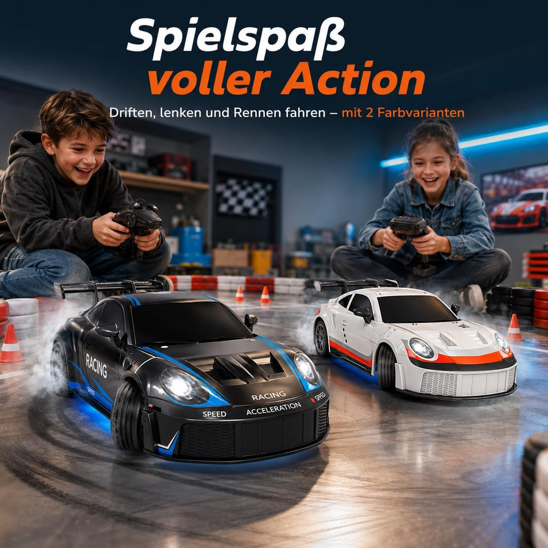 Ferngesteuertes Auto 1:24 Scale Drift Car 4WD 2.4GHz RC Drift Auto 20KM/H Hohe Geschwindigkeit Rennw
