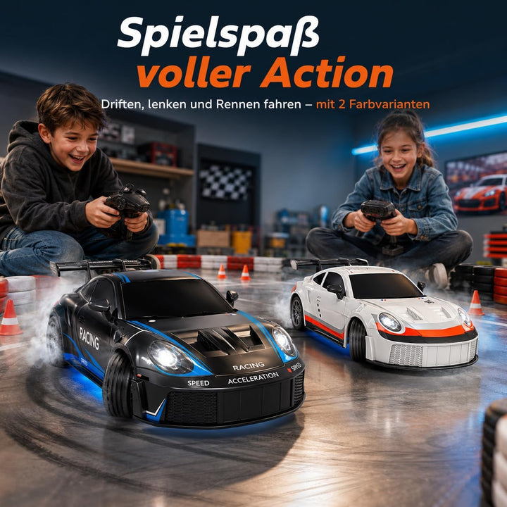 Ferngesteuertes Auto 1:24 Scale Drift Car 4WD 2.4GHz RC Drift Auto 20KM/H Hohe Geschwindigkeit Rennw