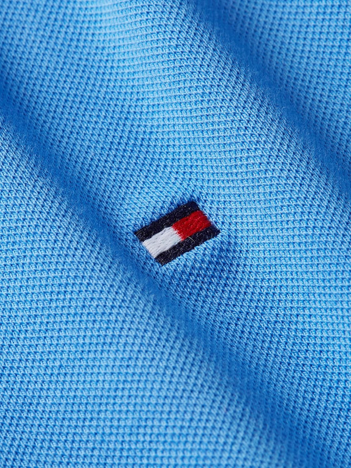 Tommy Hilfiger Damen 1985 Reg Pique Polo Ss Kurzarm Poloshirts, Blau (Blue Spell)
