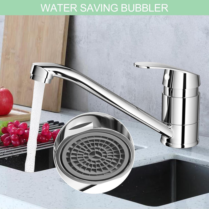 Wasserhahn Küche, Küchenarmatur mit Keramikkartusche, Spültischarmatur, Einhebelmischer 360° Schwenk