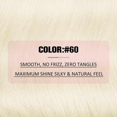 YoungSee Tape in Extensions Echthaar Blond 55cm Tape Extensions Platinblond Echthaar Extensions Tape