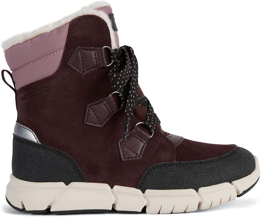 Geox Mädchen J Flexyper Girl B Ab Stiefeletten 31 EU Dk Burgundy, 31 EU Dk Burgundy