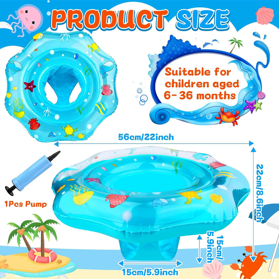 Baby Schwimmschwimmer Aufblasbarer, Aufblasbarer Baby-Schwimmschwimmer mit sicherem Sitz für Alter 6