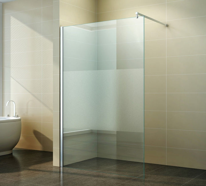 Duschwand Glas 10mm Sicherheitsglas - Begehbare Duschabtrennung Glaswand Easy Clean Nano Beschichtun