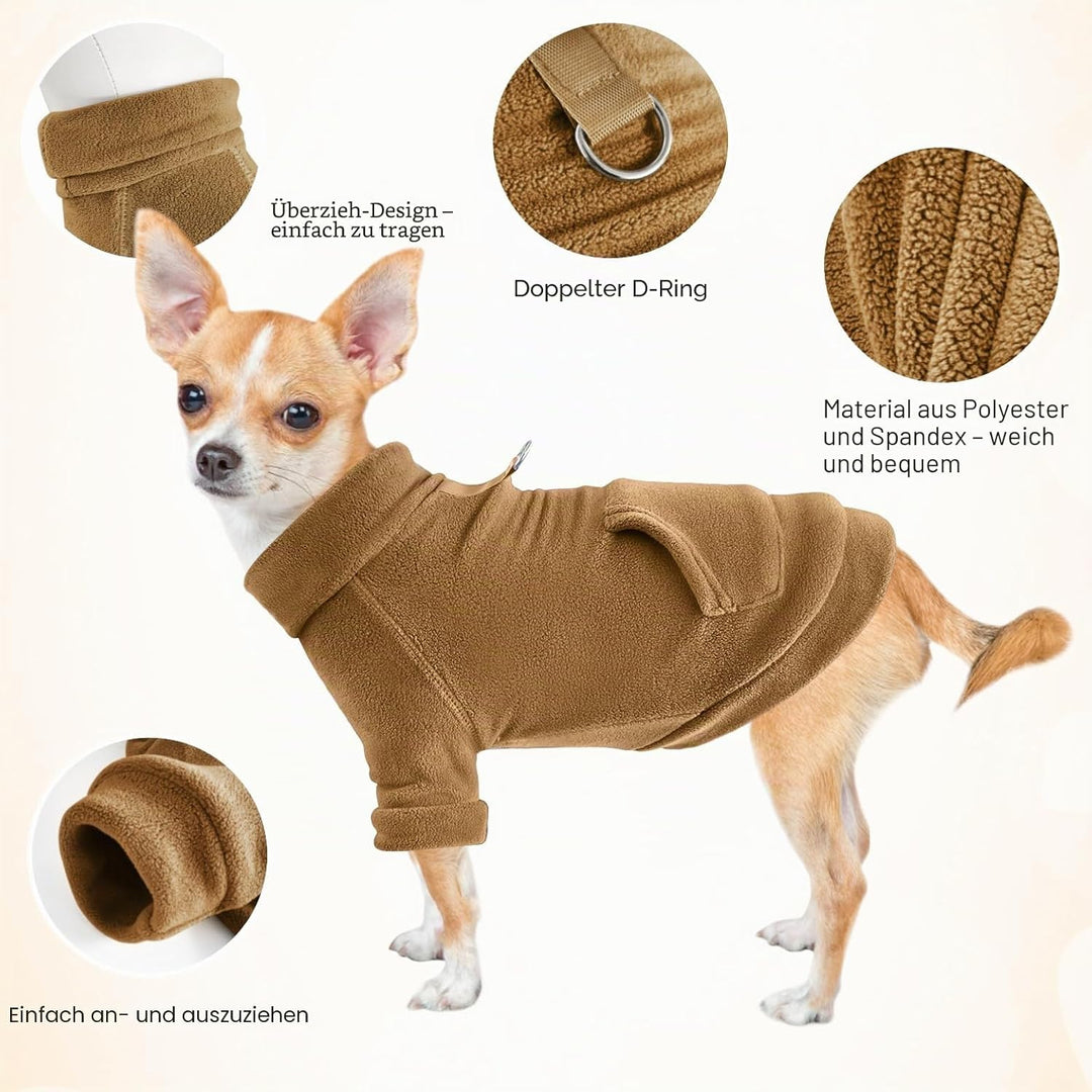Mosukoirl Hundepullover Hund Hoodie Haustier Warme Mäntel Baumwolle Sweatshirts Hund Kleidung mit Ta