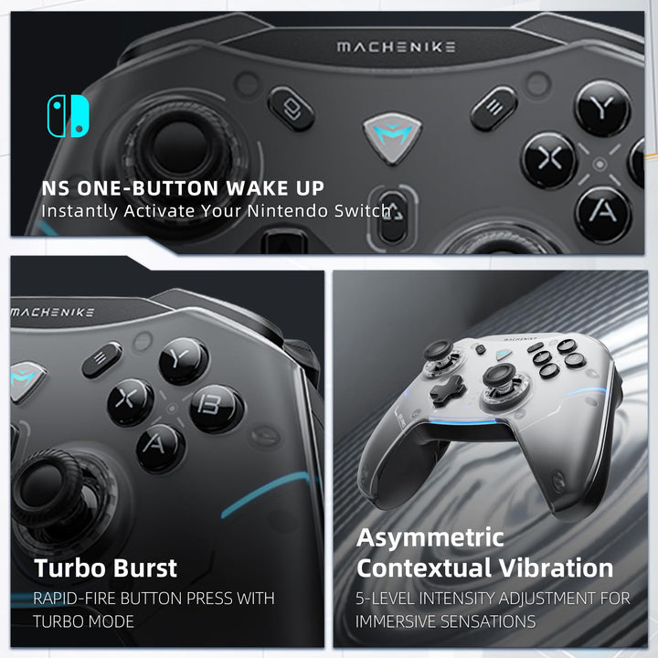 Machenike G5 Pro Gaming Bluetooth Controller für PC/Switch/IOS/Android, Wireless Hall Effect Control