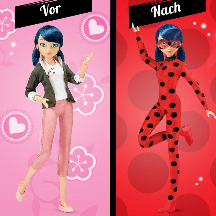 Bandai - Miraculous Ladybug - Ankleidepuppe 26 cm mit zwei Outfits - Ladybug - P50355
