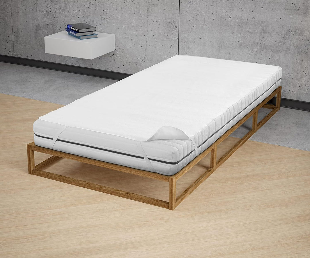 Sleep &amp; Protect wasserundurchlässige Molton-Matratzenauflage 0809720 weiss 1x 90x200 cm 1x 90x200 cm