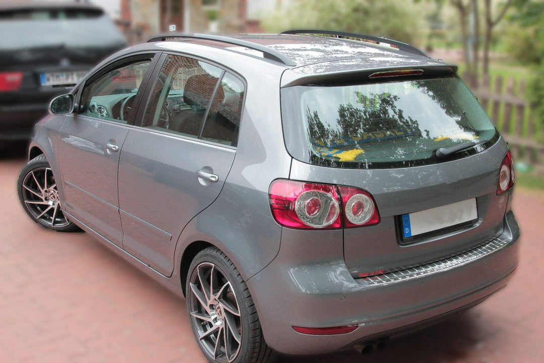 RECAMBO Ladekantenschutz Edelstahl kompatibel für VW Golf Plus 2008-2014, CROSSGOLF 2010-2014 - Hoch