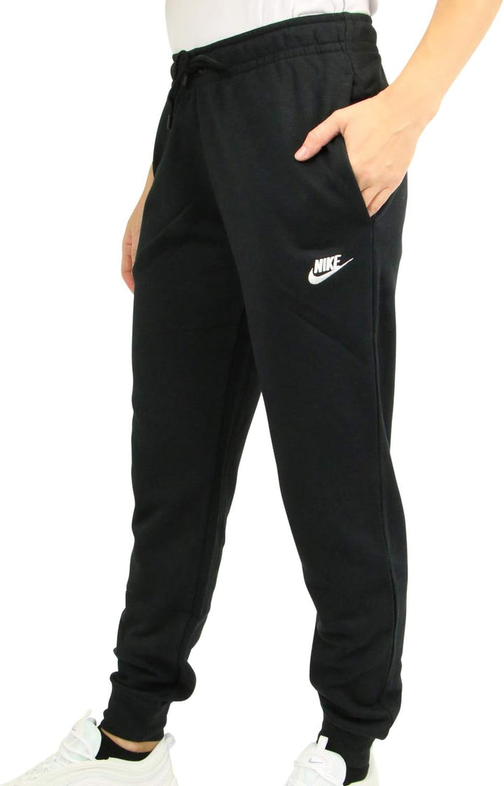 Nike Damen Sweatpants W NSW Essntl Pant Tight FLC 21 Black/White, 21 Black/White