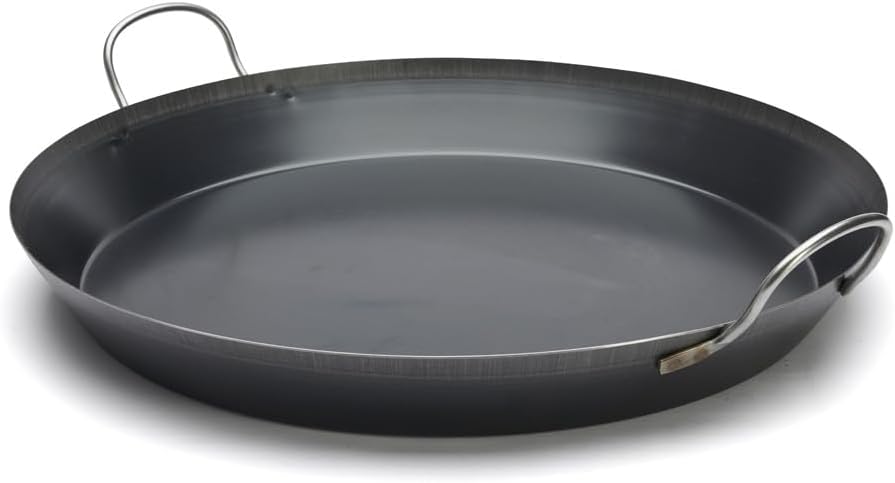 DE BUYER Paella-Pfanne, Edelstahl, Silber, 60 cm 27.9 x 20.1 x 10.9 cm, 27.9 x 20.1 x 10.9 cm