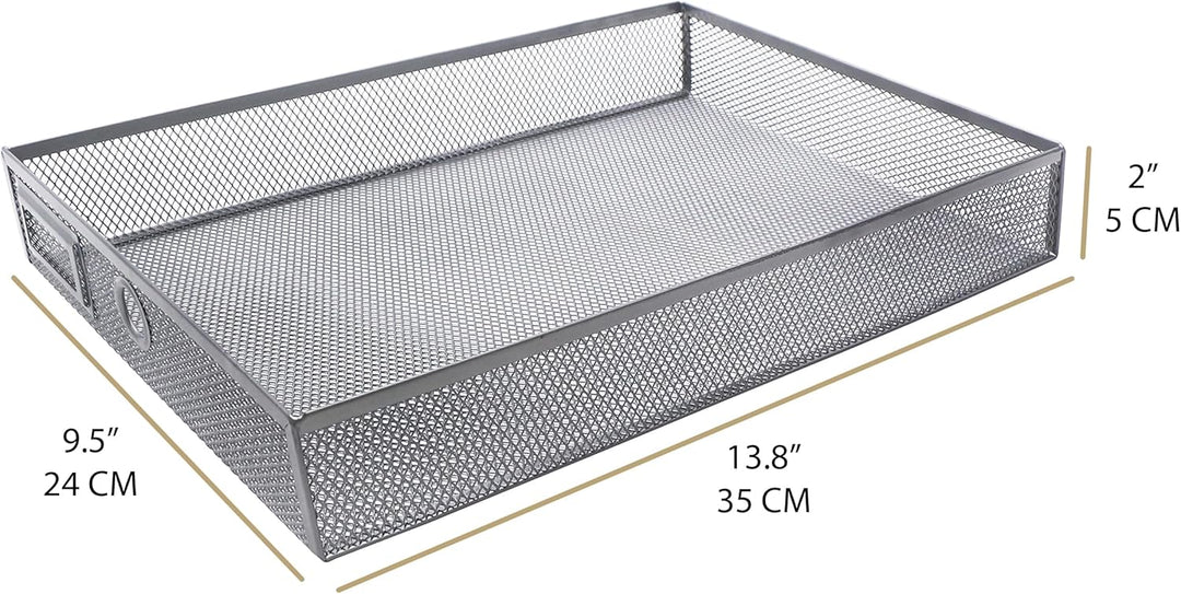 EXERZ Papier Sortierer mit 3 Schubladen/A4 Dokumente/Schubladenbox - Drahtgeflecht Büroablage/Aufbew