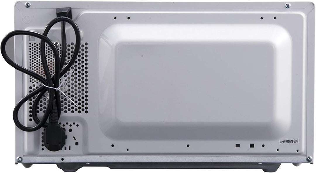 Sharp R204WA Solo-Mikrowelle,20 L,800 W,6 Leistungsstufen,Timer von 30 Minuten bis 00 Sekunden,Weiss