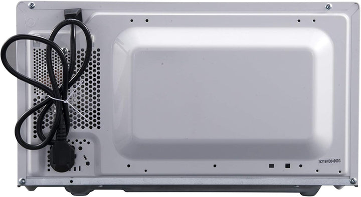 Sharp R204WA Solo-Mikrowelle,20 L,800 W,6 Leistungsstufen,Timer von 30 Minuten bis 00 Sekunden,Weiss