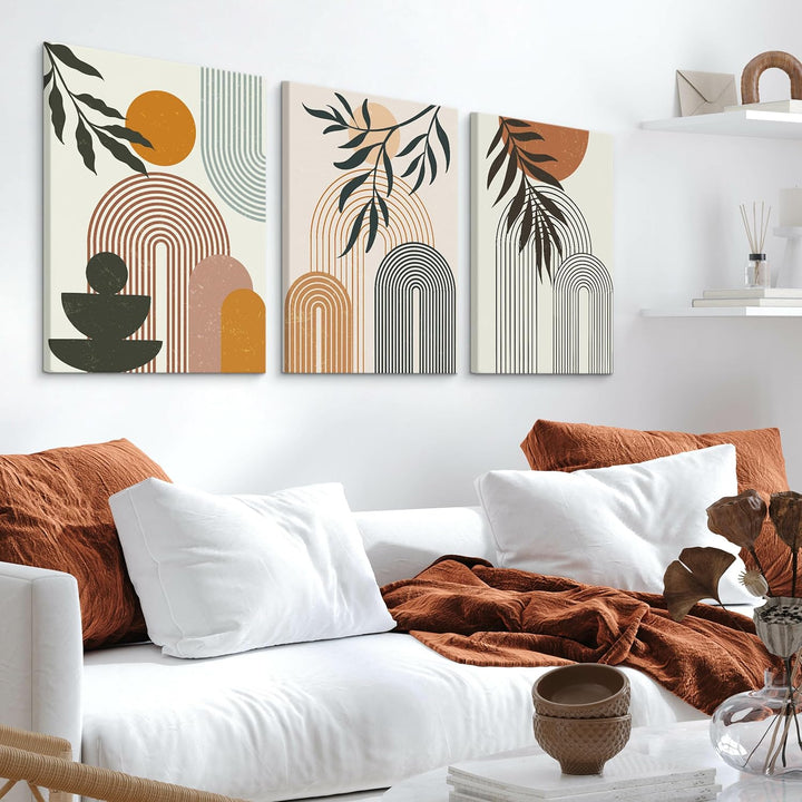 Muralo - Wandbilder Set - Leinwand Bilder Set Aufhängefertig - Bilder für Wohnzimmer Schlafzimmer -