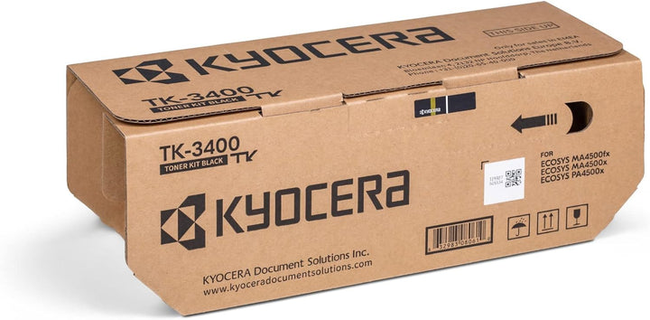 Kyocera TK-3400 Original Toner-Kartusche Schwarz. Kompatibel für Ecosys PA4500x