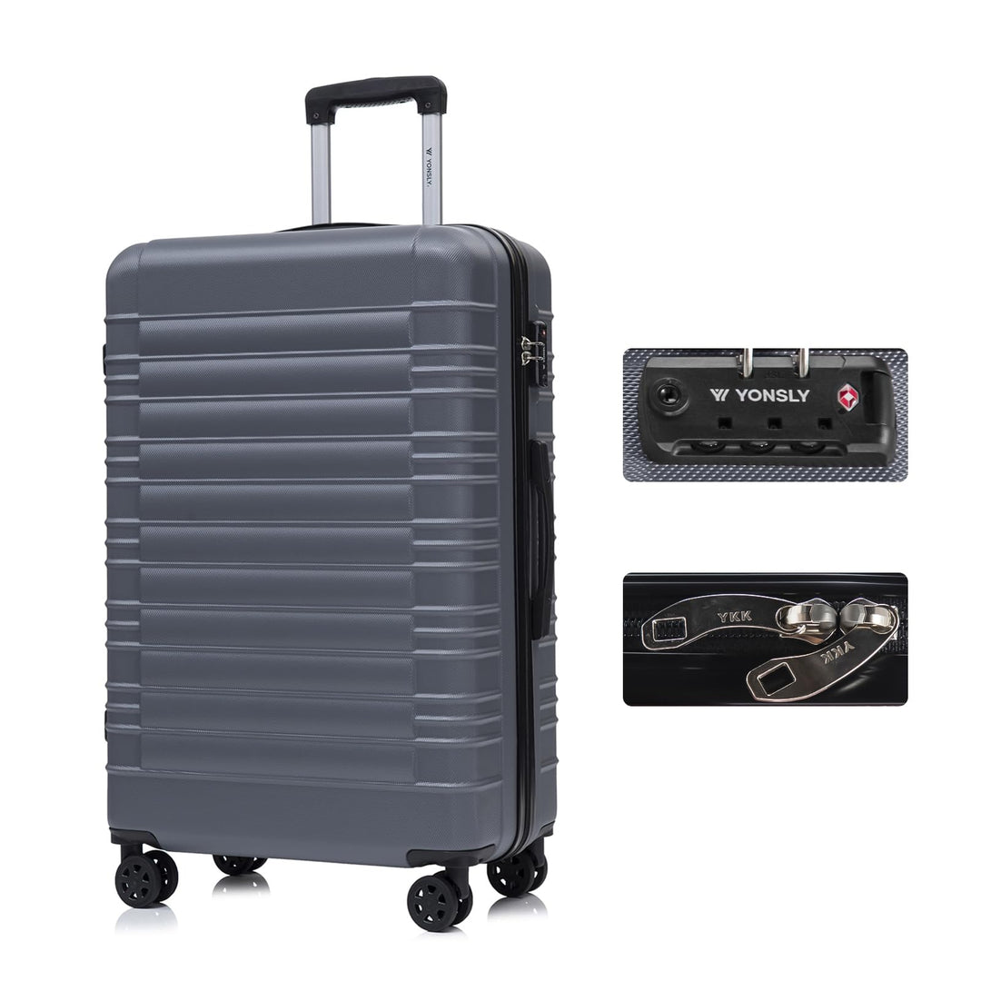 Premium Reisekoffer TSA-Schloss,YKK-Reissverschluss Hartschalen-Koffer Trolley Kabinenkoffer Rollkof
