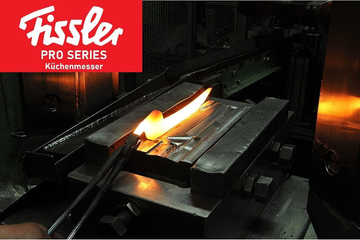 Fissler PROFI Messerset 3 tlg, Santoku Messer 130mm + 165mm &amp; Brotmesser 180mm- Hochwertig, Spezialk