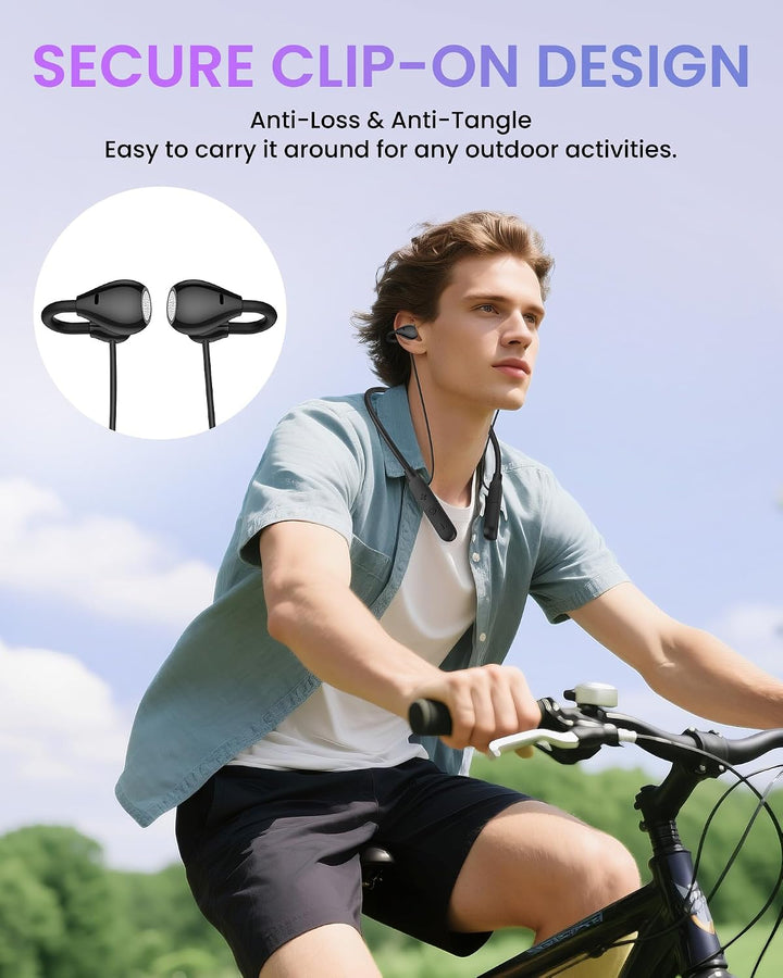 LAMA Open-Ear-Clip Kopfhörer, Kabellose Bluetooth 6.0 Kopfhörer Clip On Earbuds, Ohrhörer Clip-On-Oh