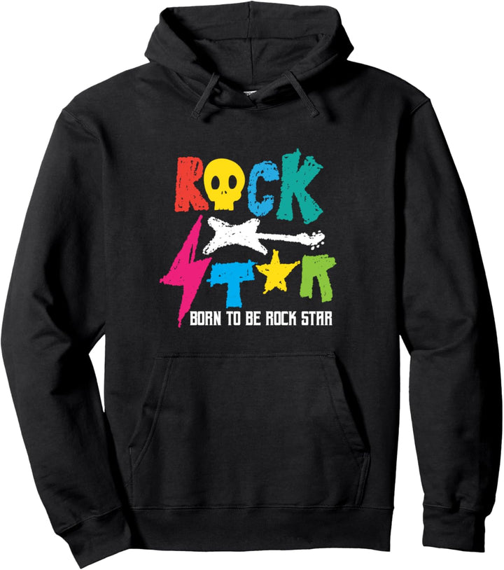 Rockstar Born To Be Rockstar Music Fun Geschenk Pullover Hoodie