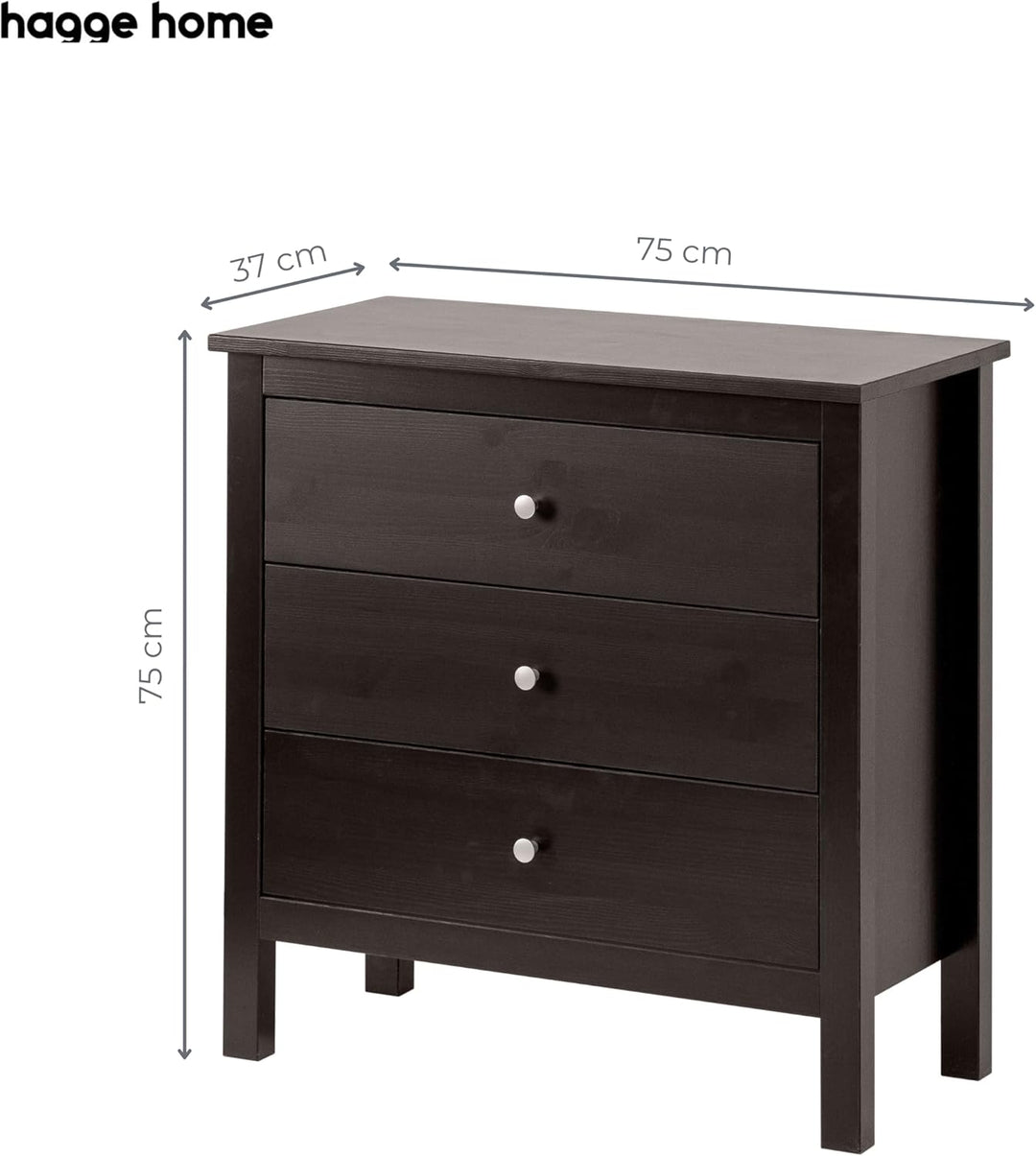 hagge home Chest of Drawers (Schwarz), Schwarz