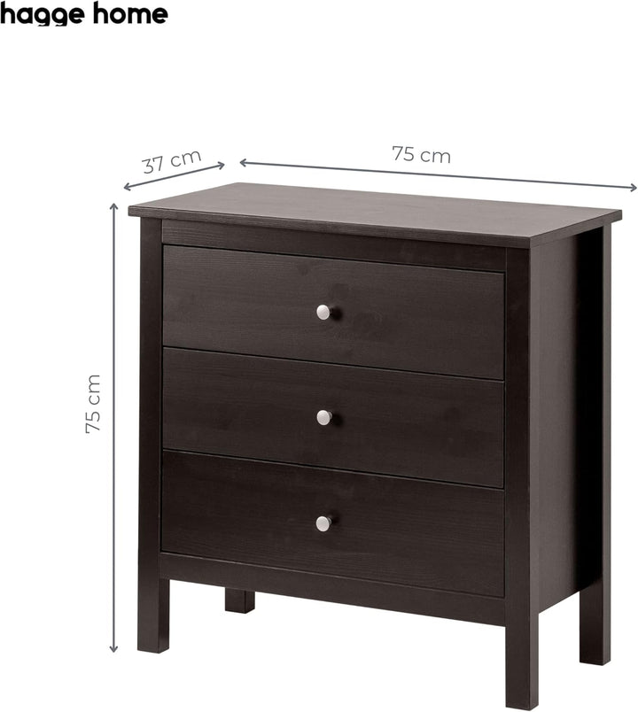 hagge home Chest of Drawers (Schwarz), Schwarz