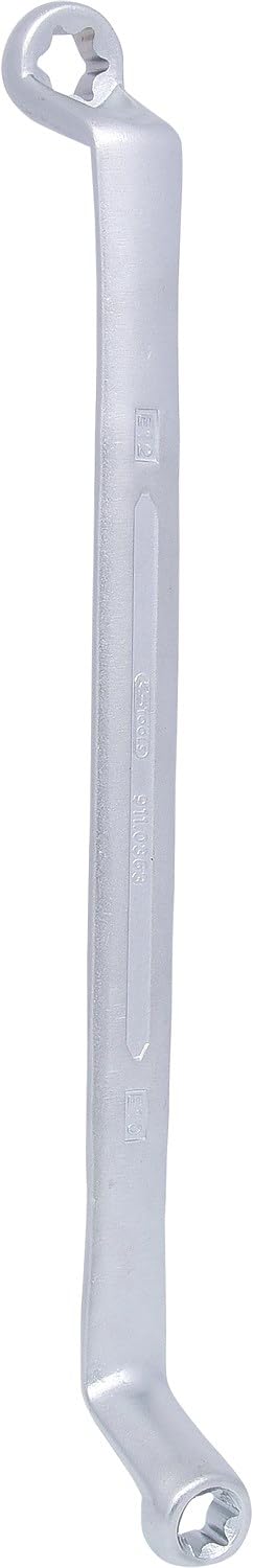 KS Tools 911.0363 CLASSIC TX-E-Doppel-Ringschlüssel, gekröpft, E10xE12