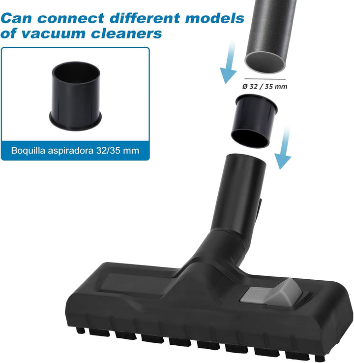 Nass Trockensaugdüse Ersatz Bodendüse für Kärcher WD2 WD3 WD4 WD5 WD6, Kompatibel mit 35mm/32mm Stau