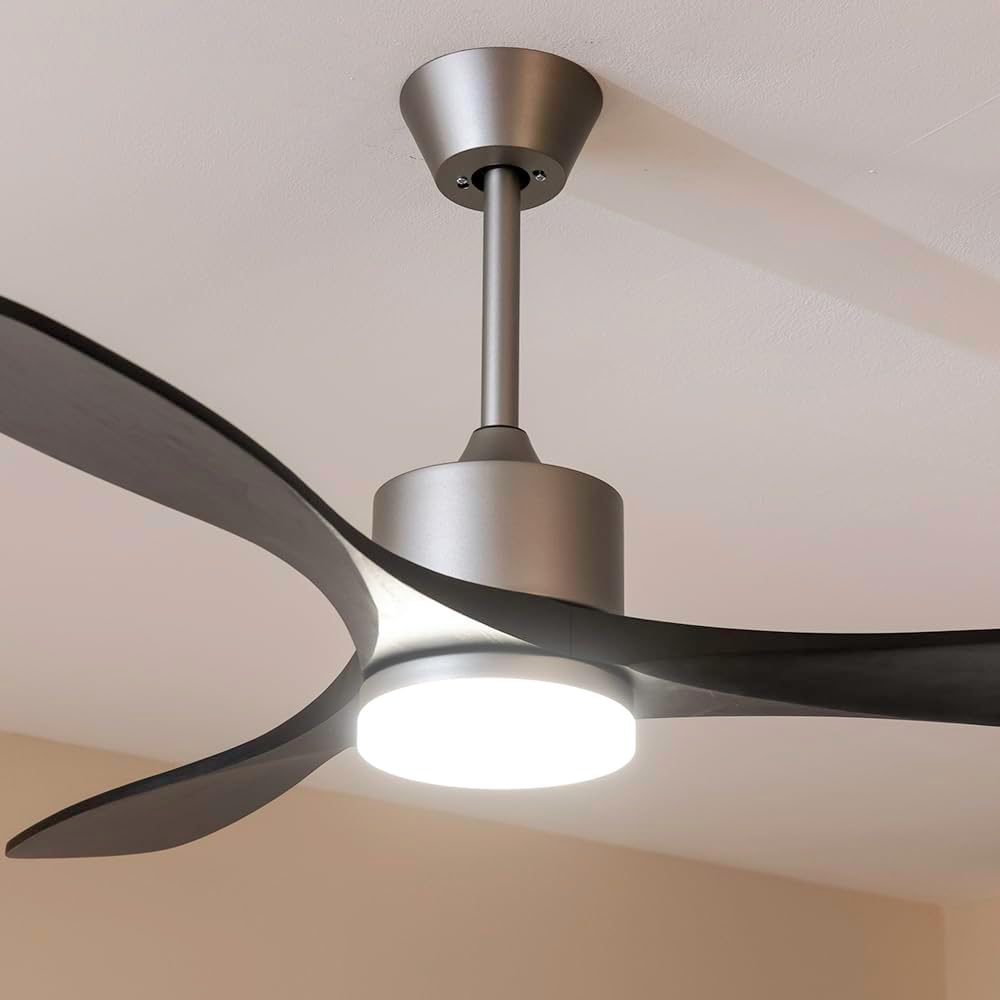 Cecotec Deckenventilator EnergySIlence Aero 5200 Black Design. 40 W, 52“ mit DC Motor, LED Beleuchtu