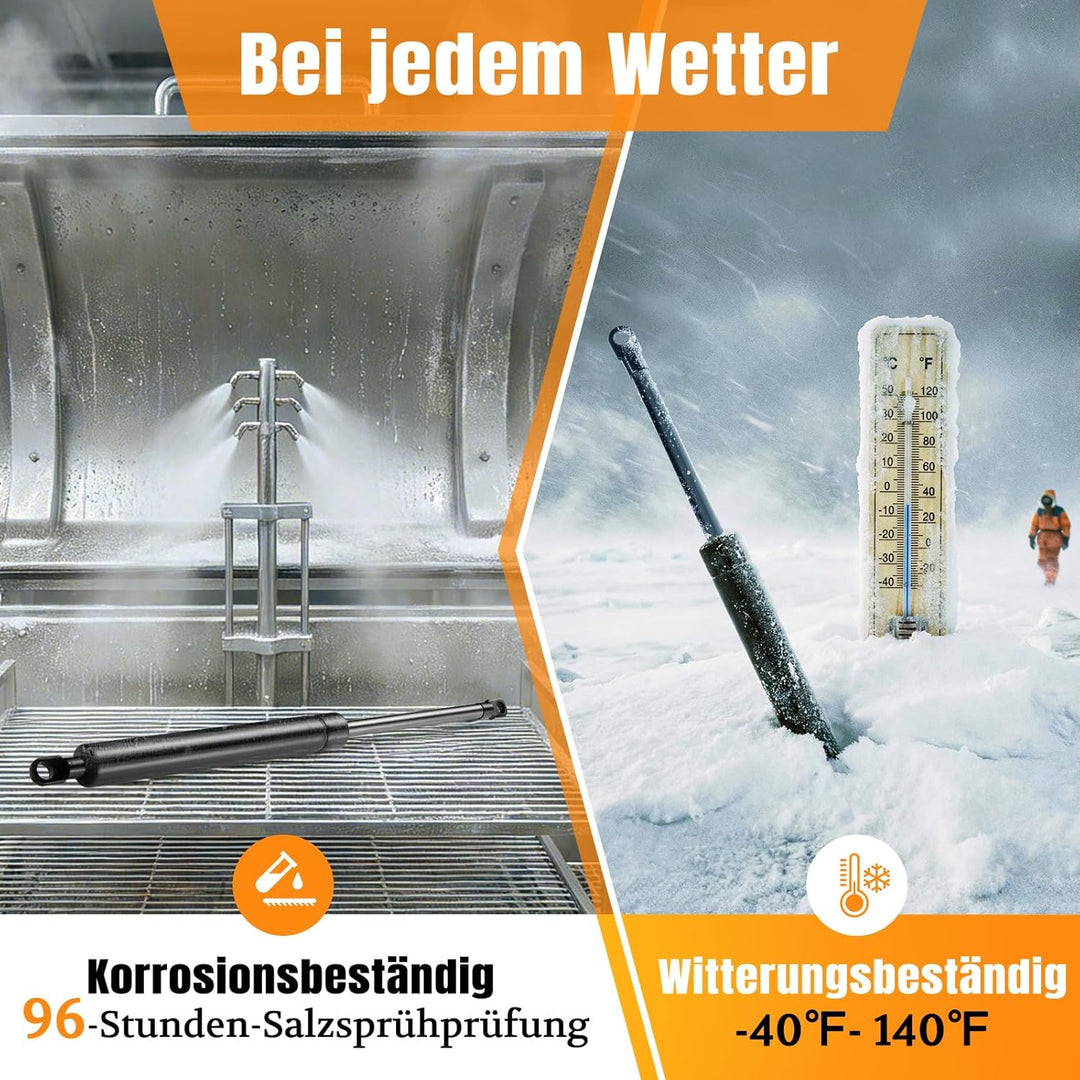 250mm 100N/10kg Gasdruckfeder Gasdruckdämpfer Universelle Gasfeder für Sofa Bett Klappen, Wohnmobilt