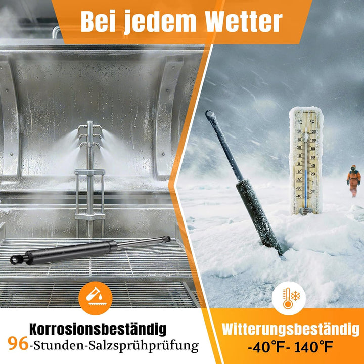 250mm 100N/10kg Gasdruckfeder Gasdruckdämpfer Universelle Gasfeder für Sofa Bett Klappen, Wohnmobilt