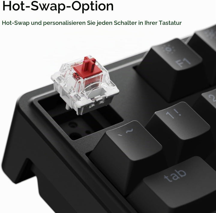 Keychron C3 Pro QMK/VIA Trådbundet Mekaniskt Tangentbord, Programmerbart, TKL-gamingtangentbord 87 T