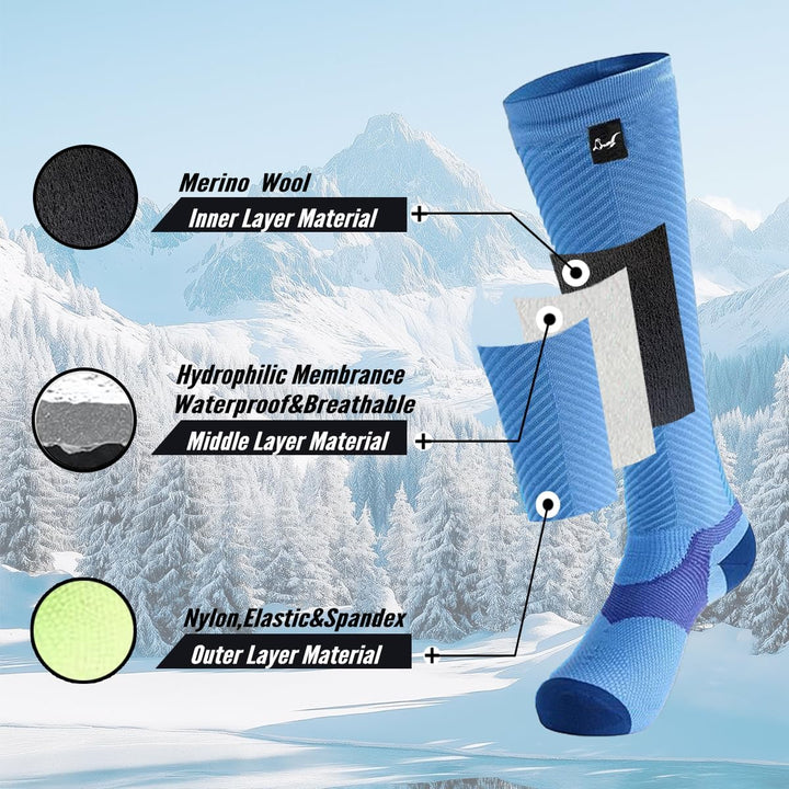 OTTERSHELL Original wasserdichte, atmungsaktive Kniestrümpfe. Für Outdoor-Aktivitäten: Golfen, Laufe