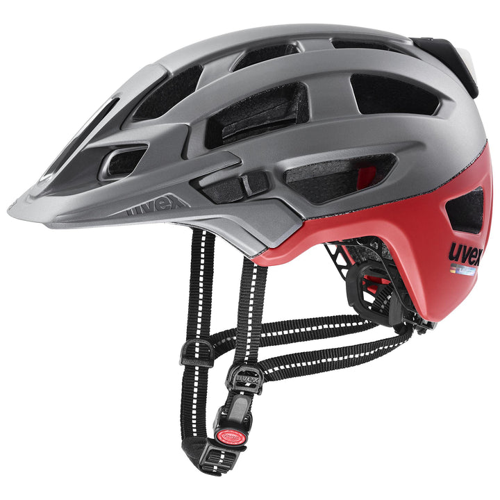Uvex Finale Light 2.0 MTB Fahrrad Helm matt grau/rot 2022 52-57 cm, 52-57 cm