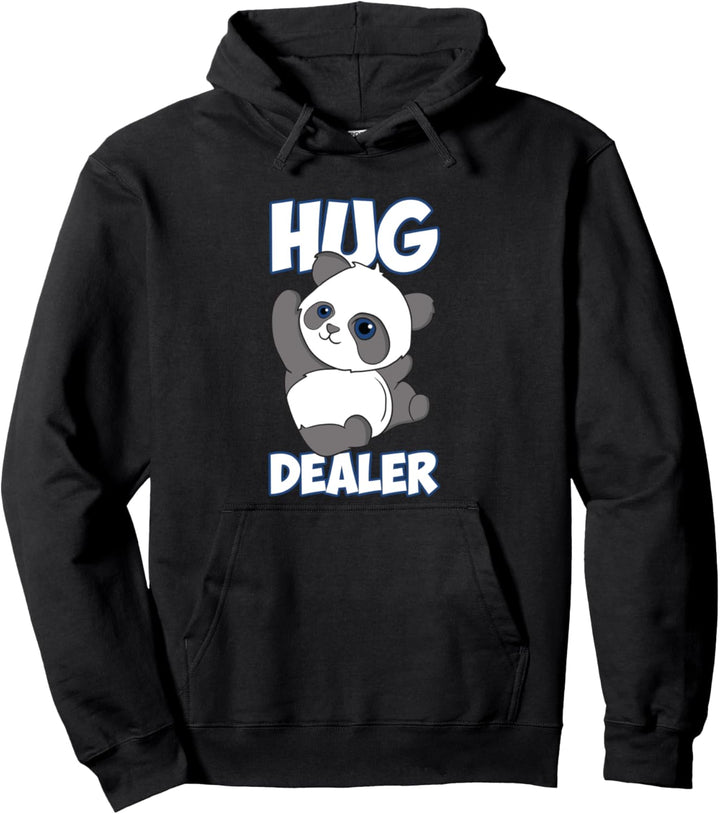 Lustiger Panda Free Hugs Hug Dealer Panda Umarmung Pullover Hoodie