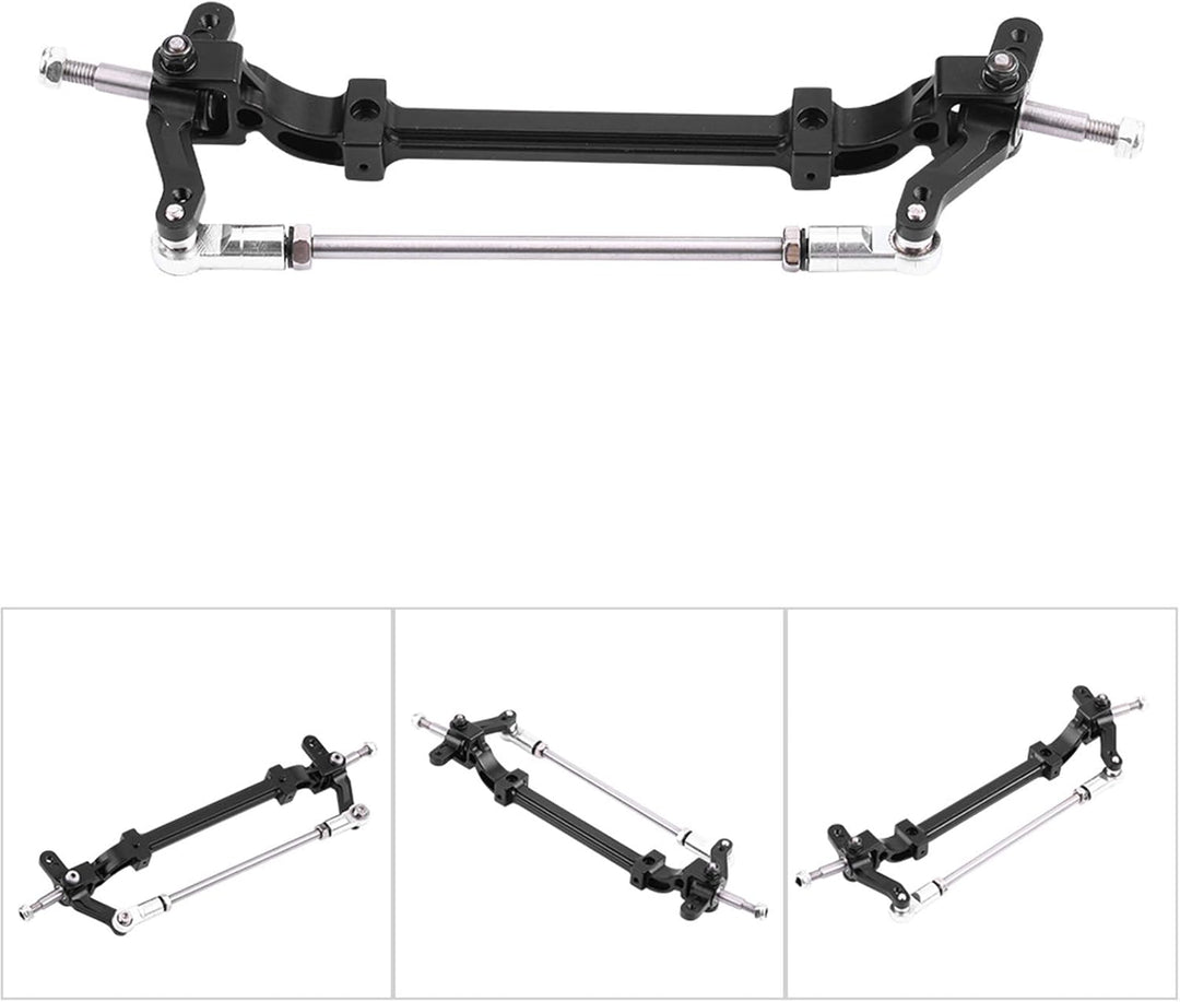 KIMISS Lesu 1/14 Aluminiumoy Lenkachse Aluminiumoyont End Lenkradachse für 1/14 RC Traktor LKW