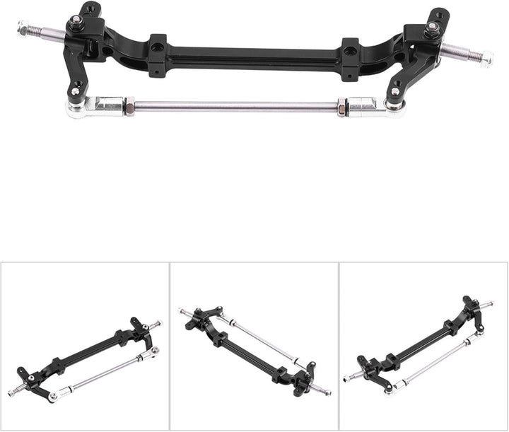 KIMISS Lesu 1/14 Aluminiumoy Lenkachse Aluminiumoyont End Lenkradachse für 1/14 RC Traktor LKW