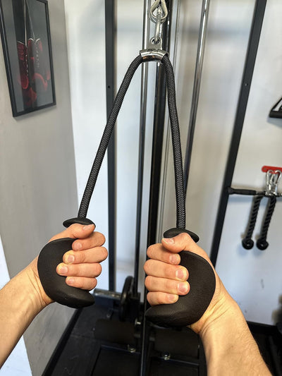 MuscleForge® Ergonomisches Trizepsseil, Trizepsgriff Seil für Latzug, Seilzug, Kraftstation, Griff f