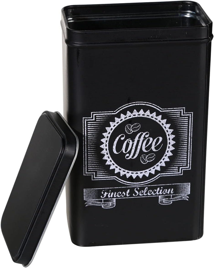 Set Retro Metall-Dose Blechdose Coffee, Tea & Sugar - Kaffeedose, Teedose, Zuckerdose mit Deckel (3-