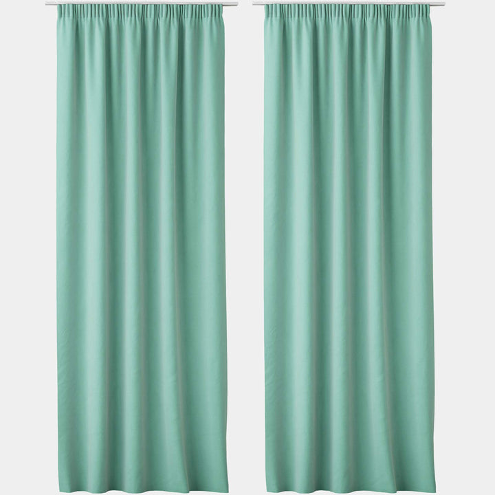 JEMIDI 2x Vorhang blickdicht 140x250cm - 2er Set Gardine mit Kräuselband Universalband - 100% Polyes