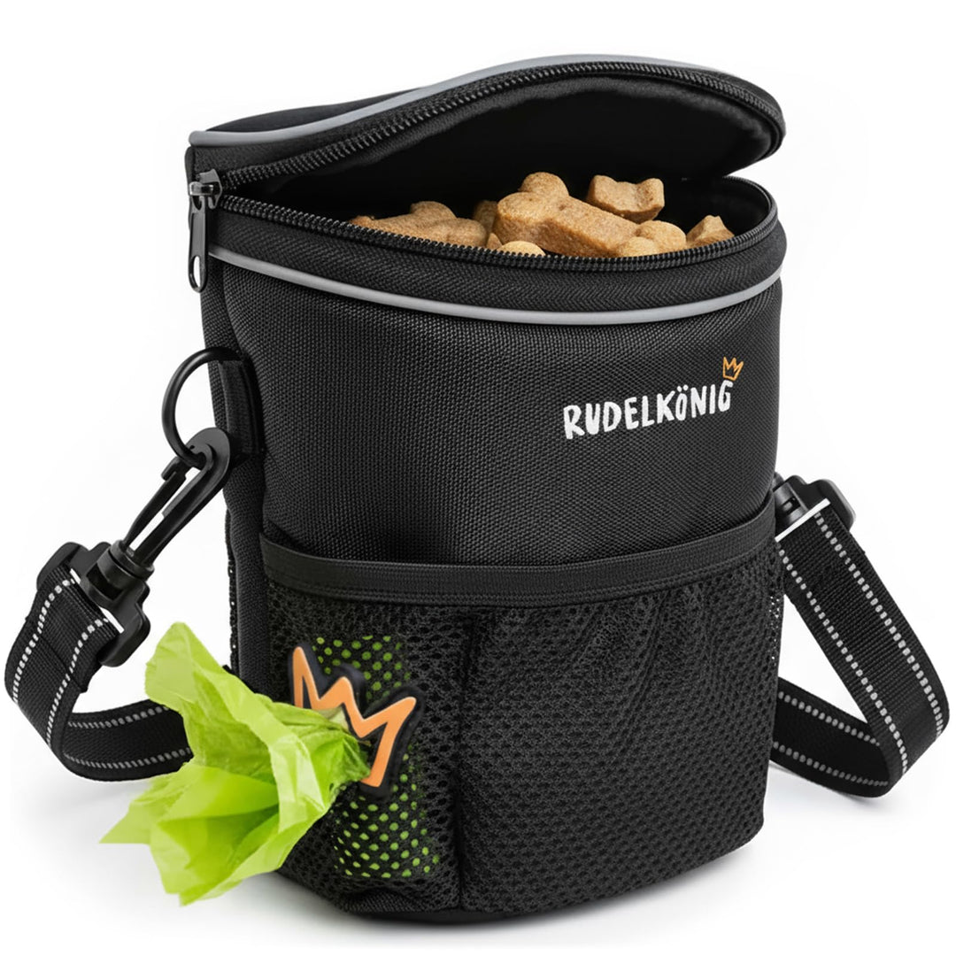Rudelkönig Leckerlitasche für Hunde - Praktische Gassi Tasche Hund für das Hundetraining - Futterbeu