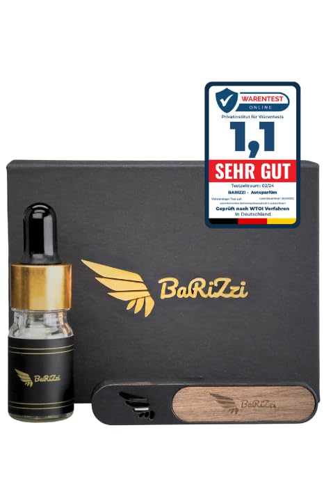 BaRiZzi Autoparfüm I Neuwagenduft I Auto Lufterfrischer I Car Diffuser I Car Perfume (Erdbeere, Schw