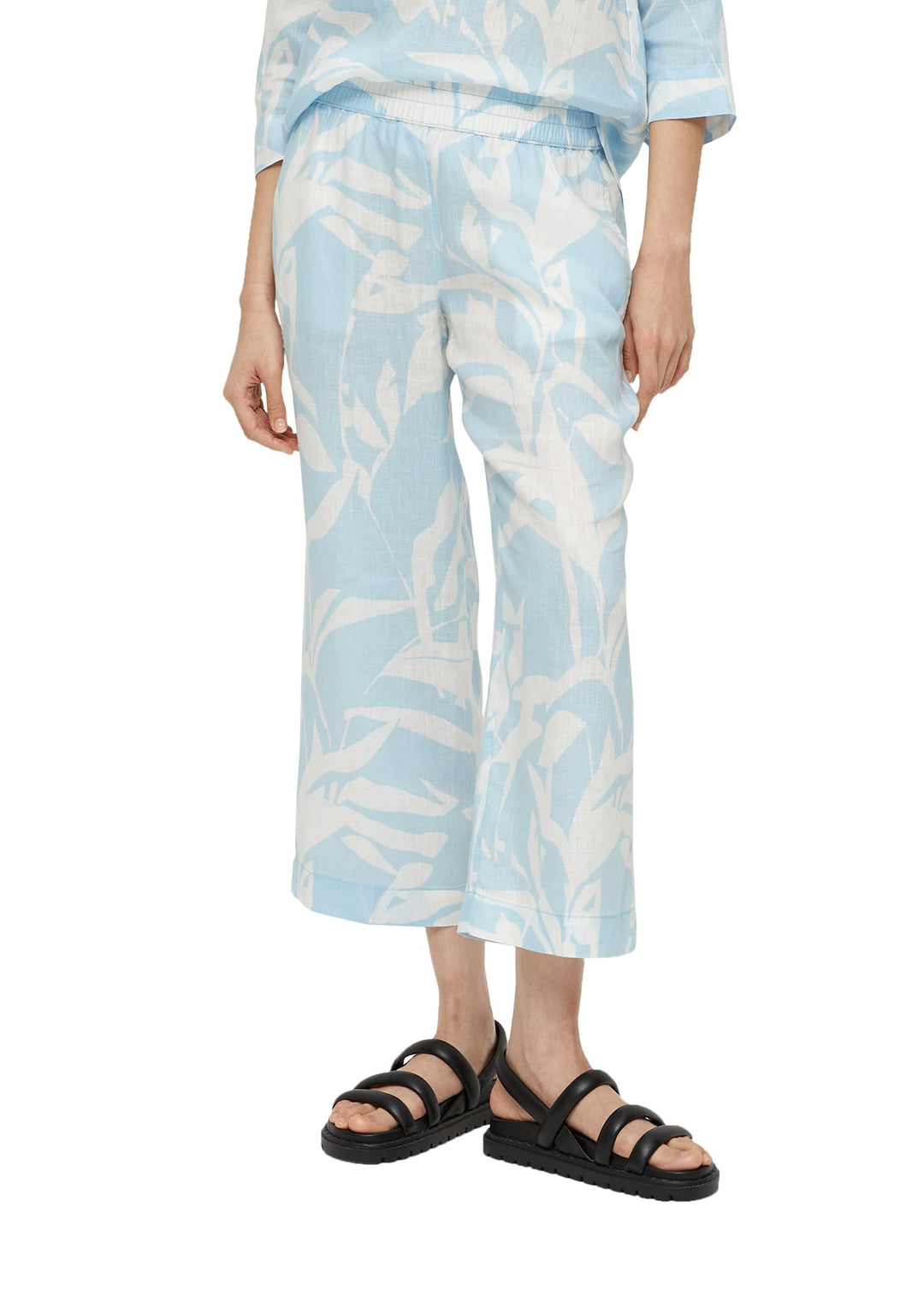 s.Oliver Damen Hose Wide Leg 38 Blau 50a3, 38 Blau