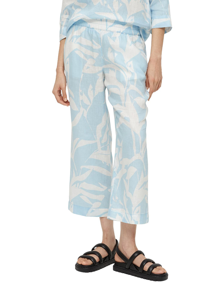s.Oliver Damen Hose Wide Leg 38 Blau 50a3, 38 Blau
