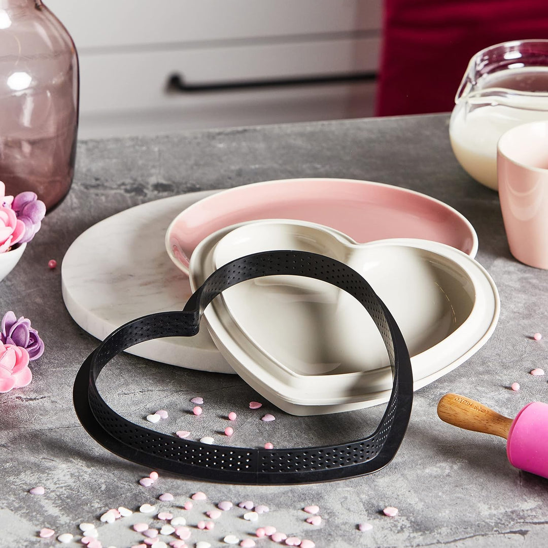 silikomart 20.407.13.0065 KIT TARTE MON AMOUR, Silikon, White