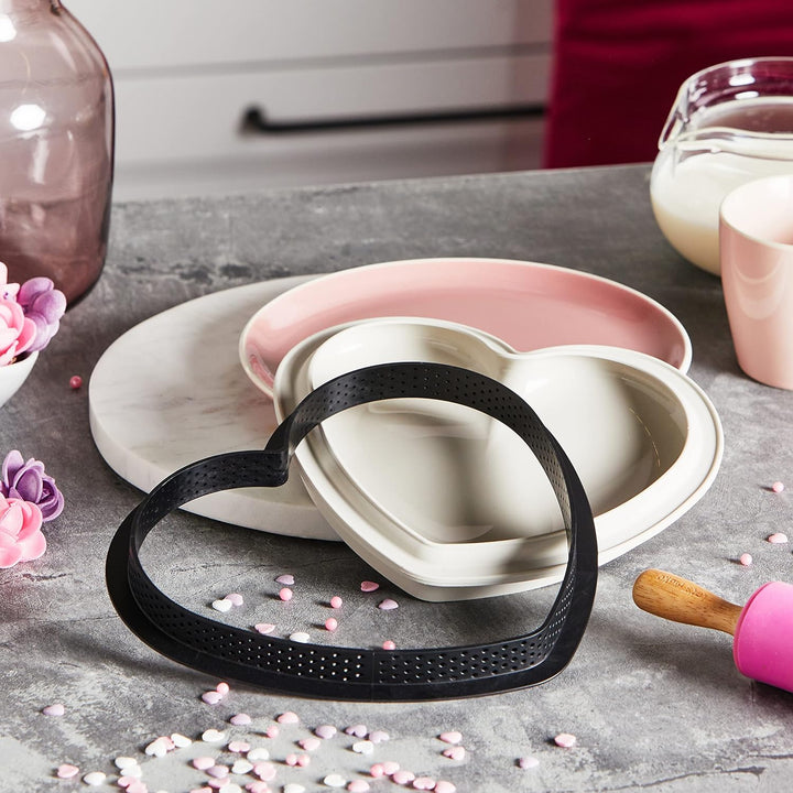 silikomart 20.407.13.0065 KIT TARTE MON AMOUR, Silikon, White