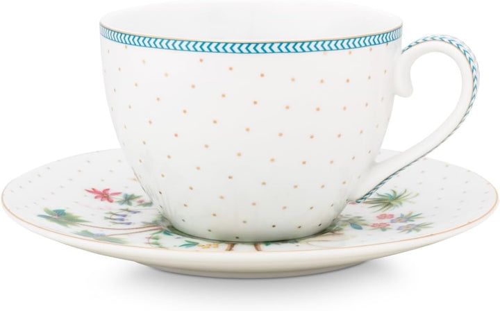 PiP Studio 51004119 Jolie Dots Gold Tasse & Untertasse Set2
