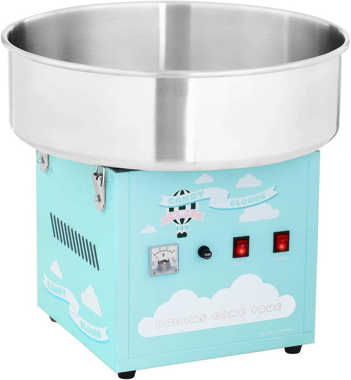 Royal Catering Zuckerwattemaschine Profi Cotton Candy Maschine RCZK-1200-BG (1200 W, Ø 52 cm, 1 Einh
