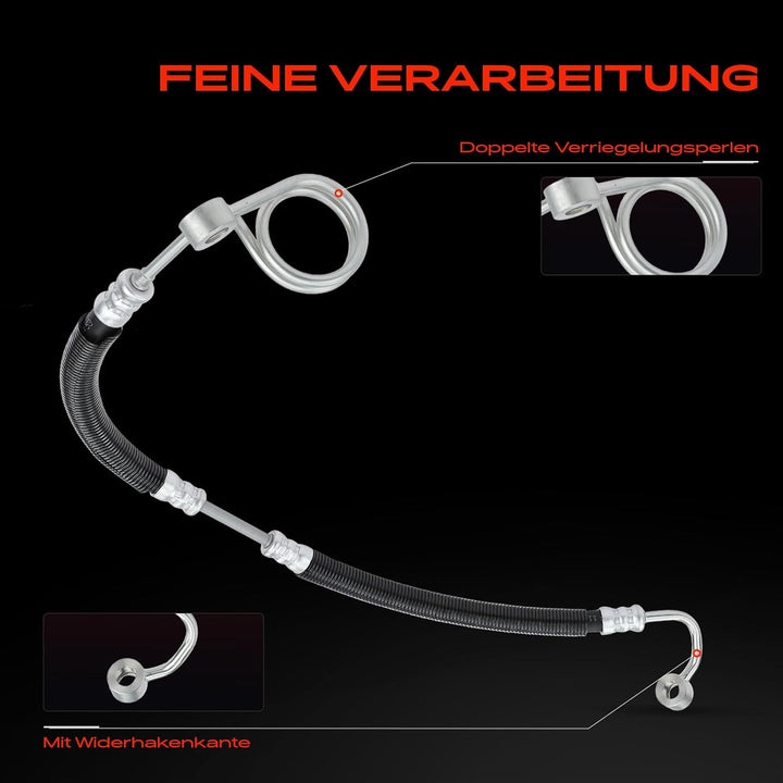 Frankberg Servolenkung Schlauch Kompatibel mit A8 4E2 4E8 3.7L-5.2L 2002-2010 Replace# 4E1422893M